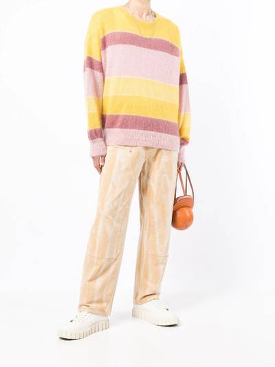 MSGM bleached straight-leg jeans outlook