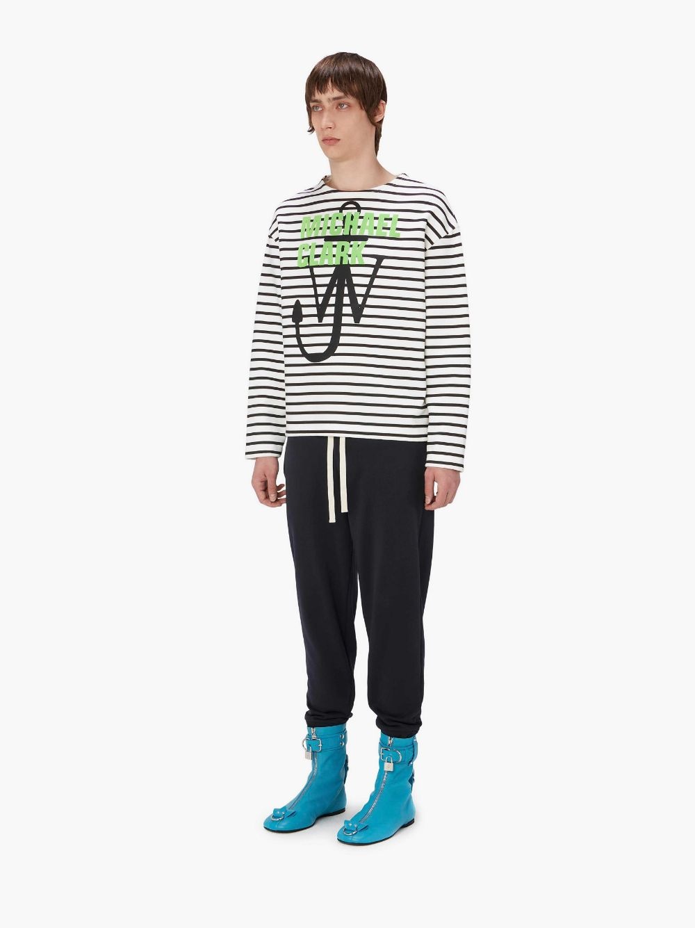 MICHAEL CLARK PRINTED SWEATSHIRT WITH ANCHOR LOGO - 4