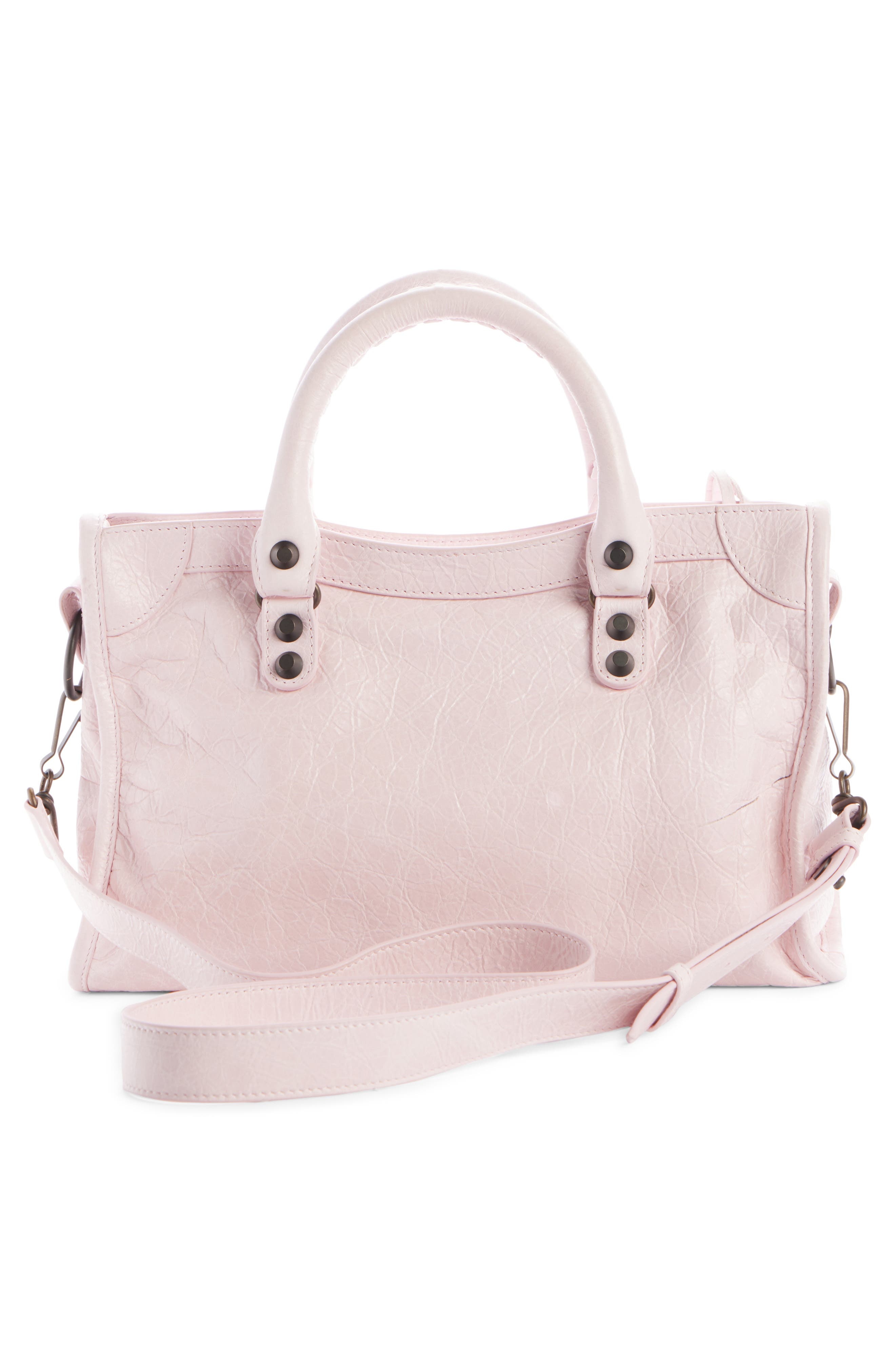 Balenciaga Small Le City Leather Satchel in 5723 Petal Pink at Nordstrom - 3