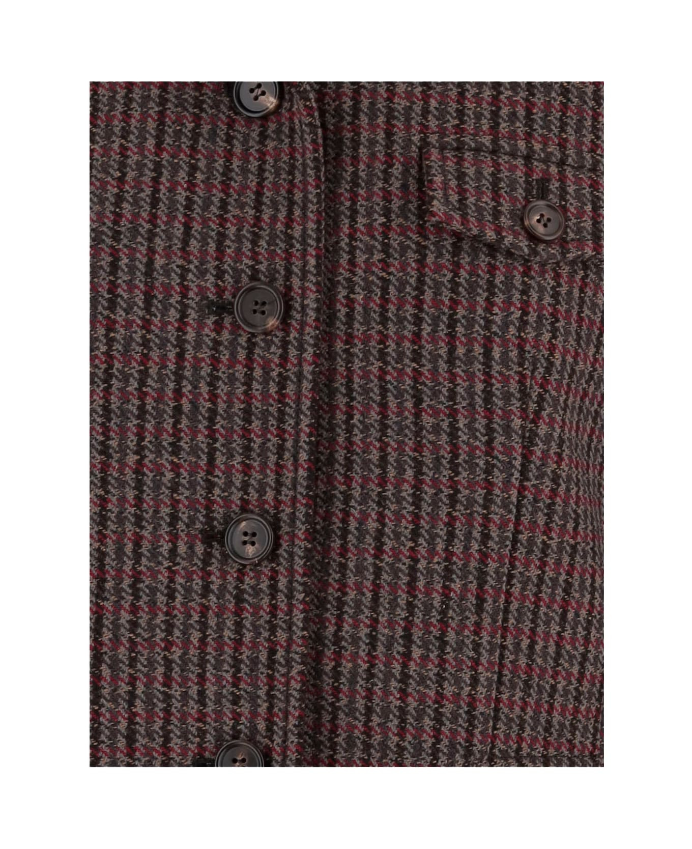 Single-breasted Wool Blend Riding Coat - 3