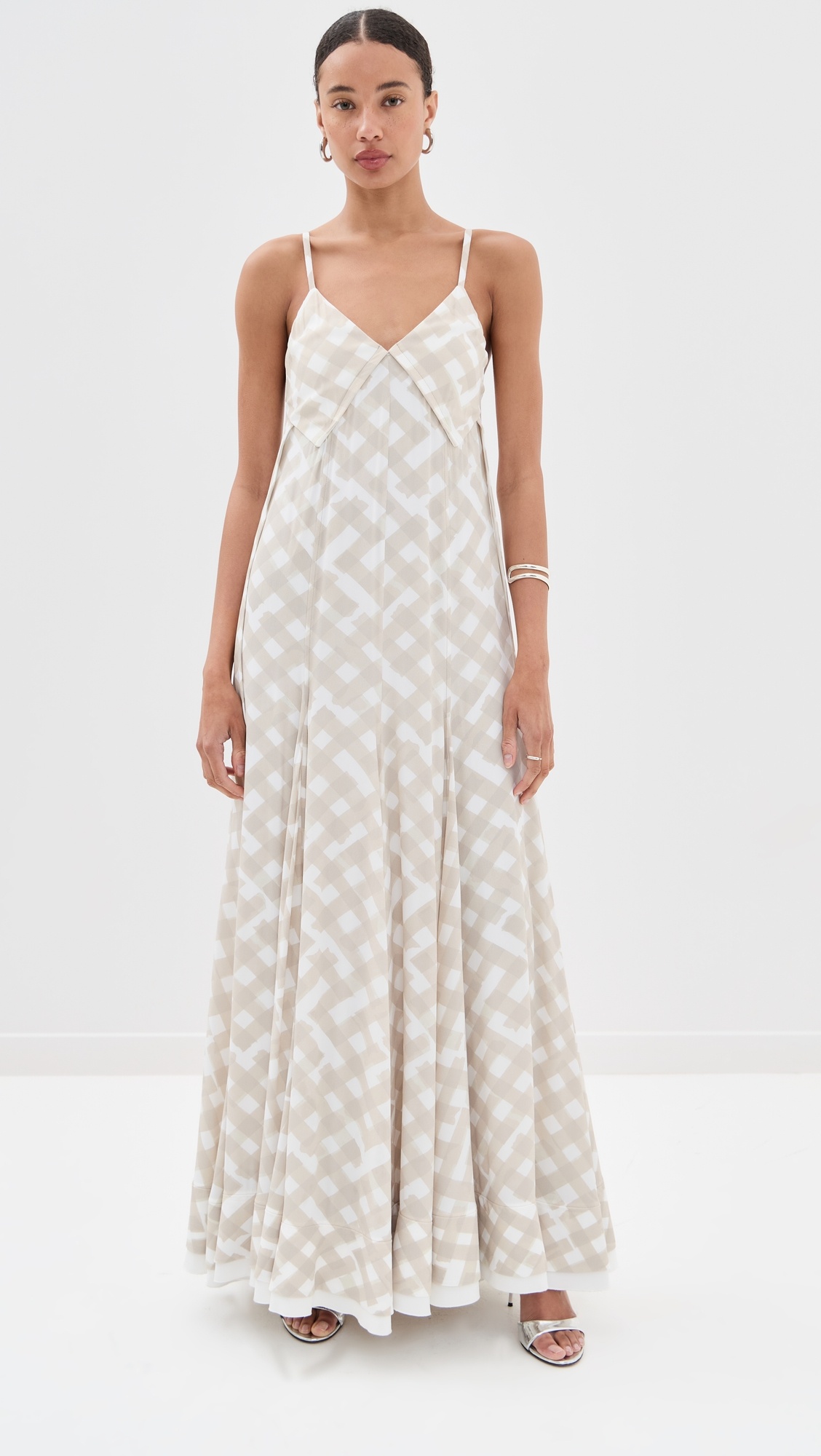 June Dress In Printed Crepe De Chine - 6