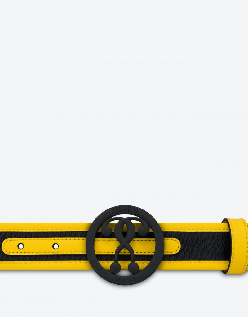 Moschino DOUBLE QUESTION MARK RIBBON BELT outlook