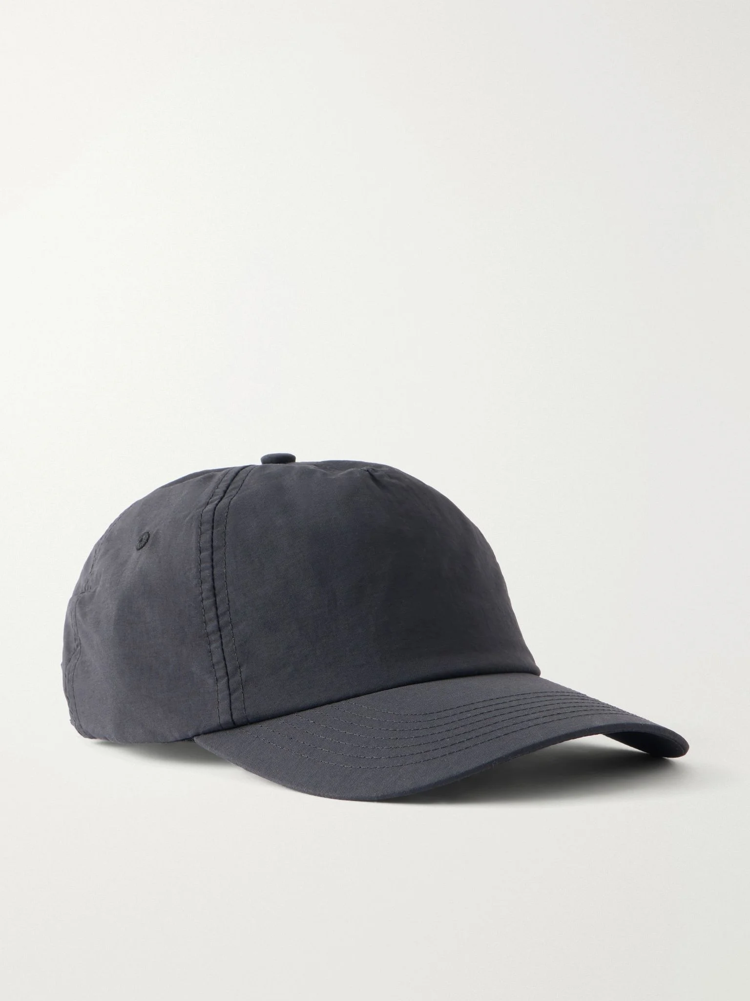 Logo-Appliquéd Shell Baseball Cap Black - 1