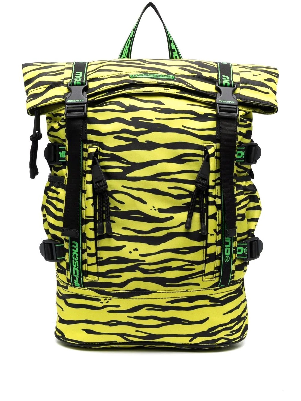 zebra-print backpack - 1