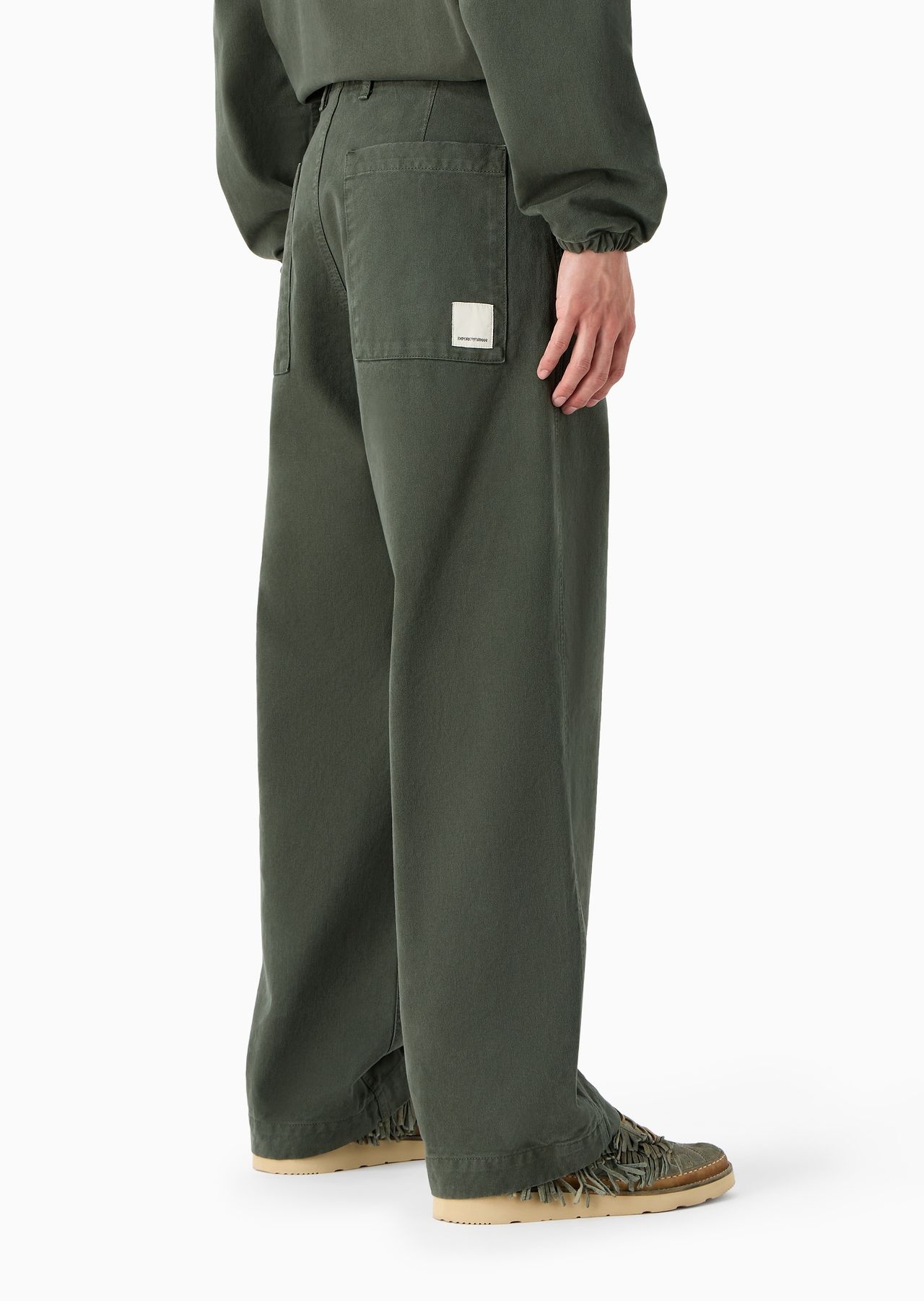 Emporio Armani Sustainability Values Capsule Collection organic bull trousers - 3