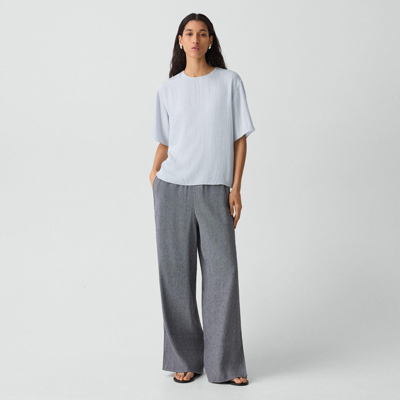 Theory Boxy Tee in Washed Twill outlook
