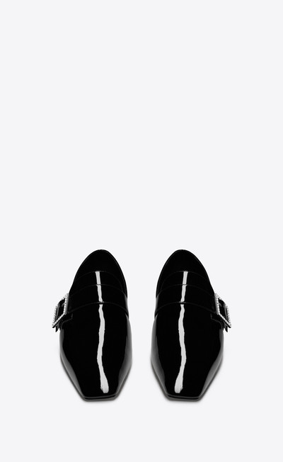 SAINT LAURENT tristan slippers in patent leather outlook
