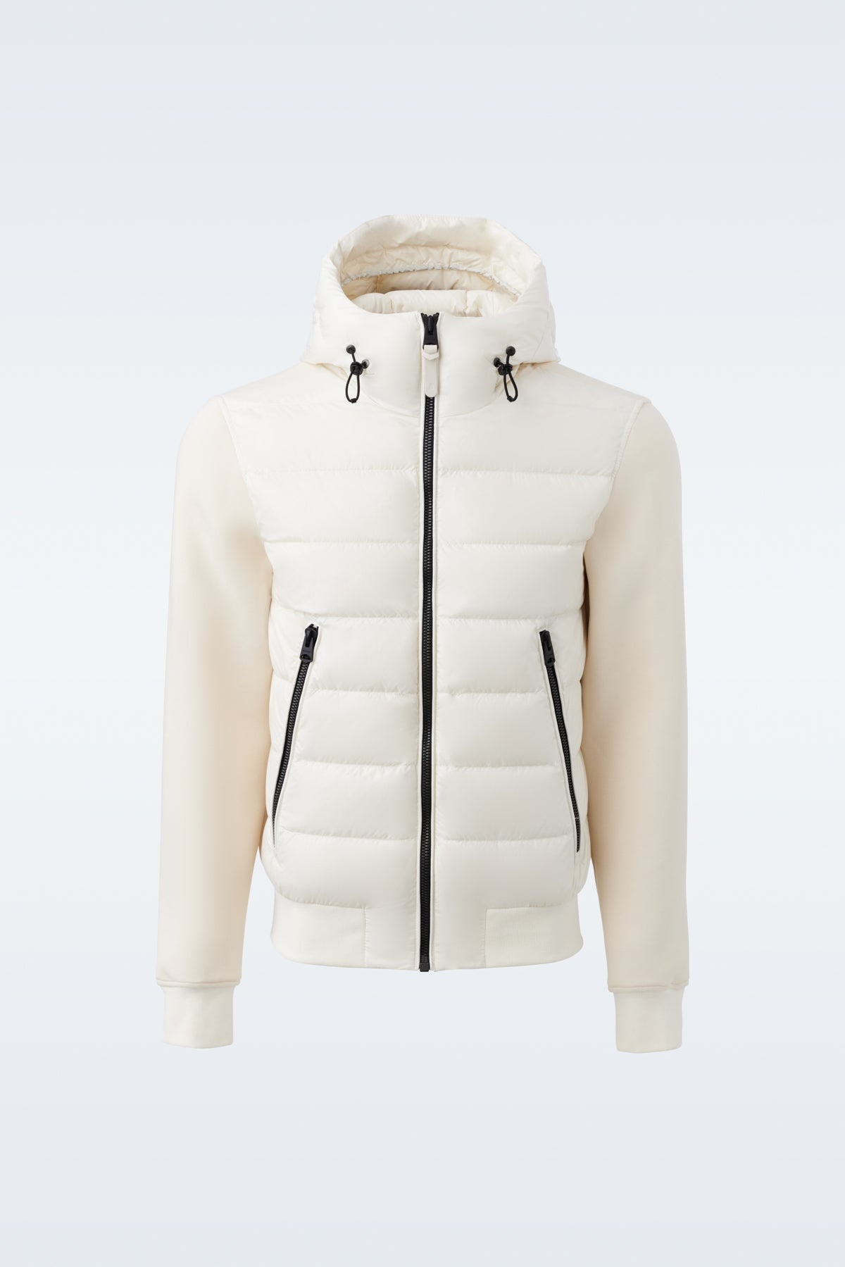 FRANK Double-face jersey bomber jacket with hood - 1