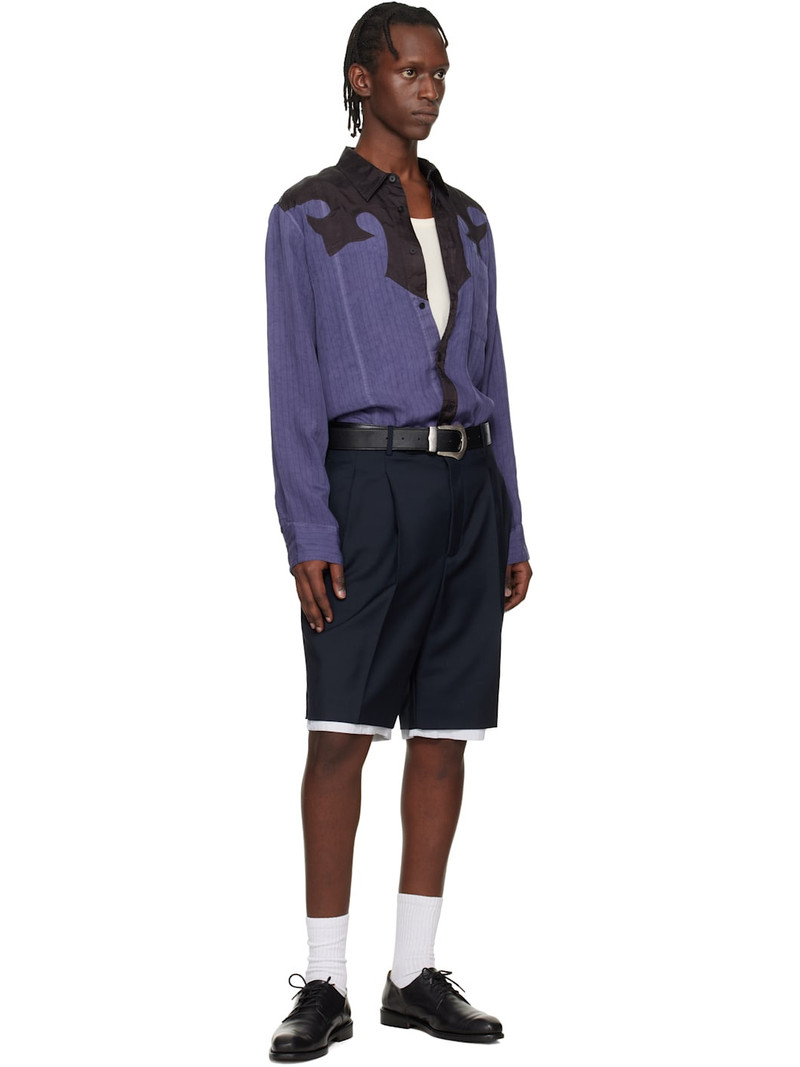 TOGA VIRILIS Black Buckle Wide Belt outlook