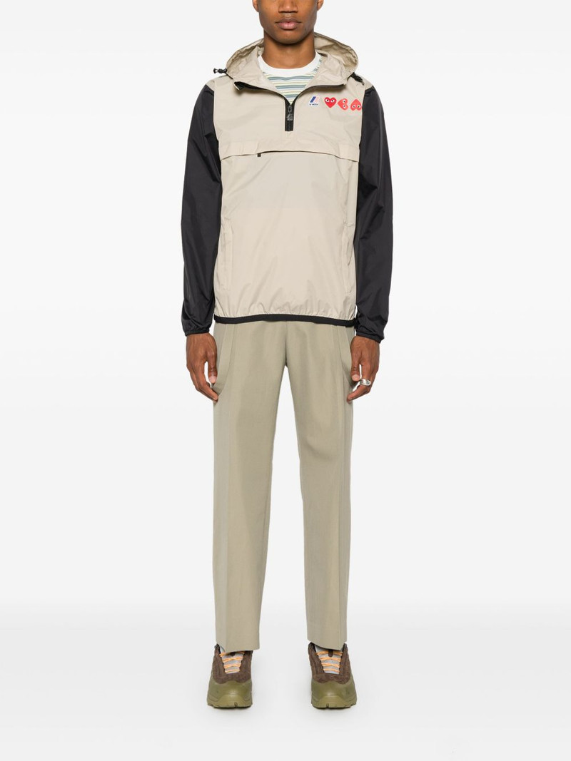 Comme des Garçons PLAY x K-Way Heart-patch lightweight jacket outlook