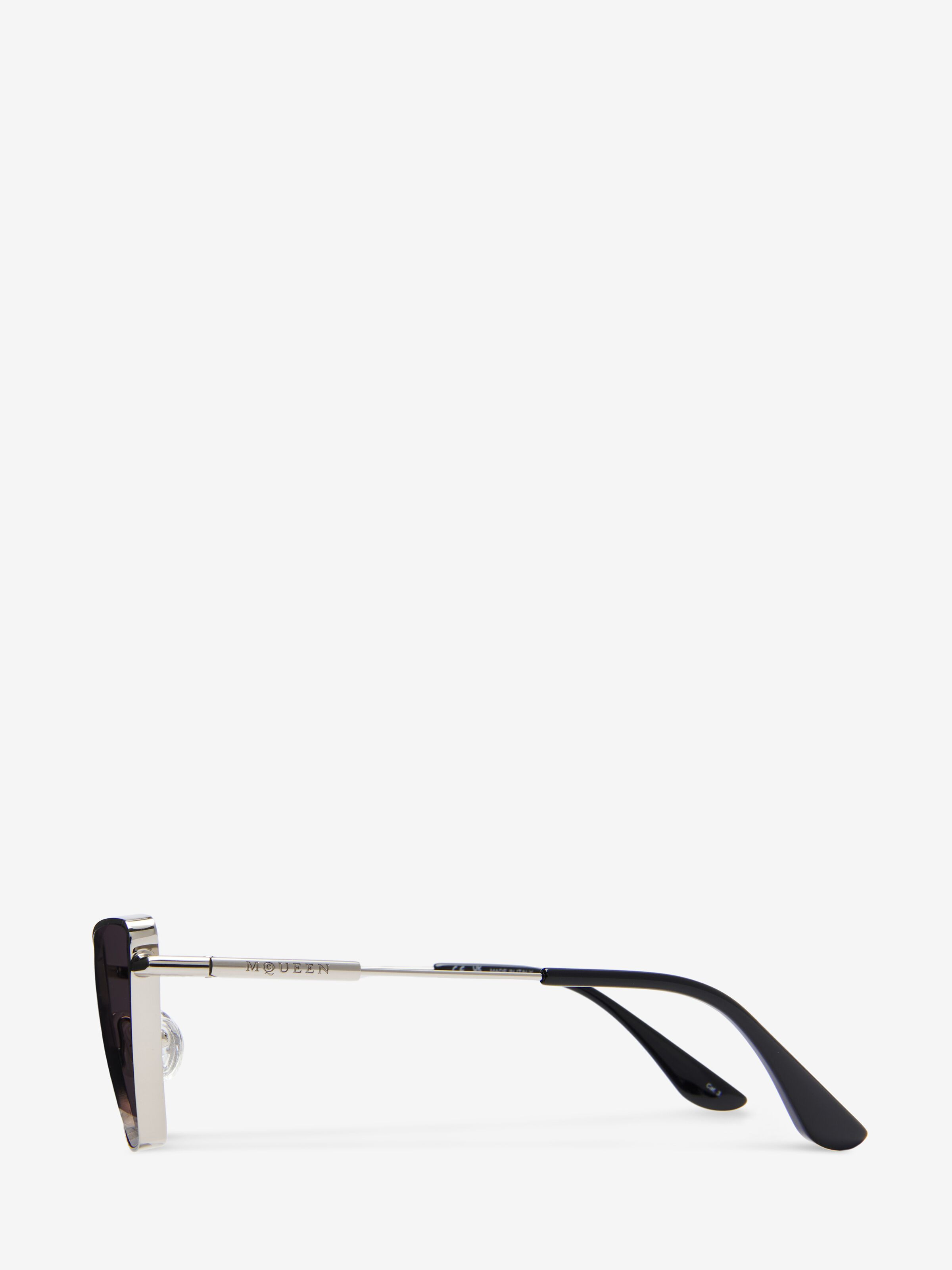 Metal T-Bar Cat-eye Sunglasses - 3