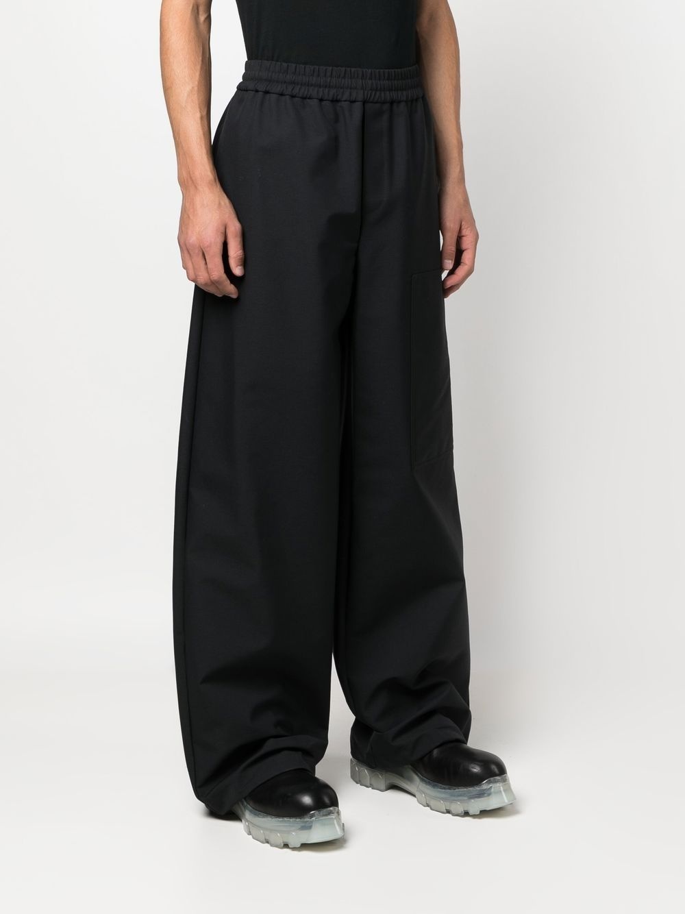 high-waisted wide-leg trousers - 3