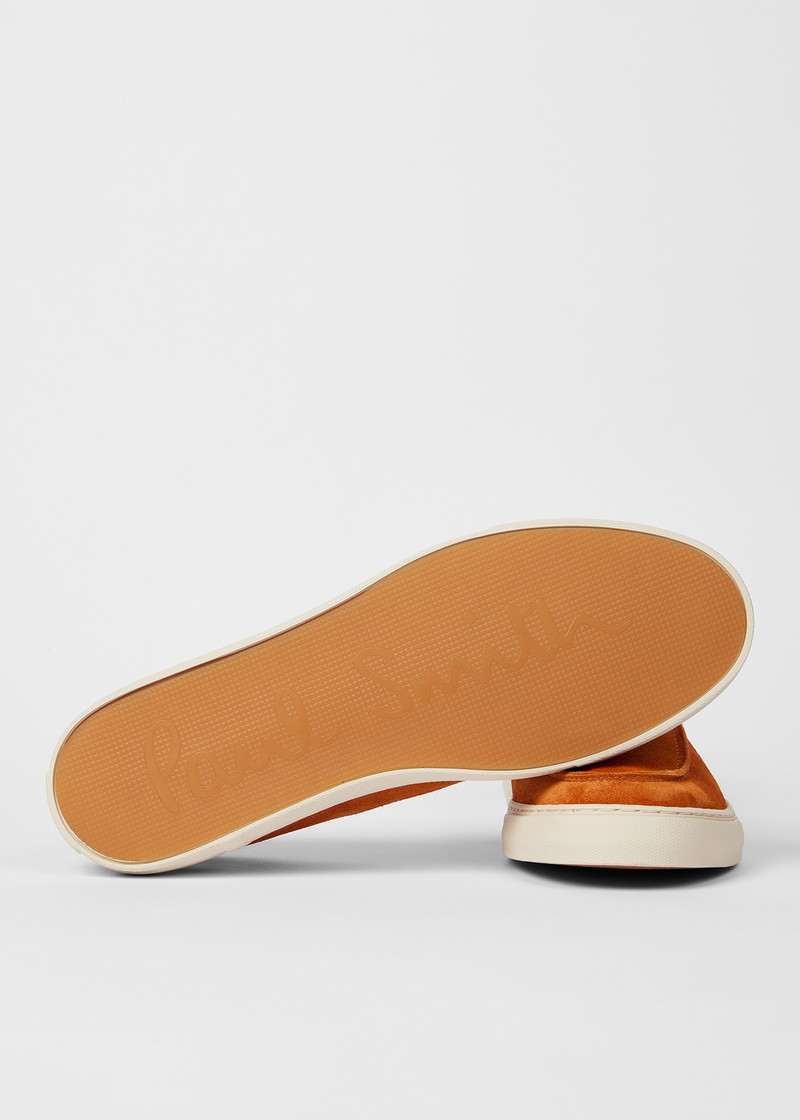 Orange Suede 'Simeon' Loafers 7