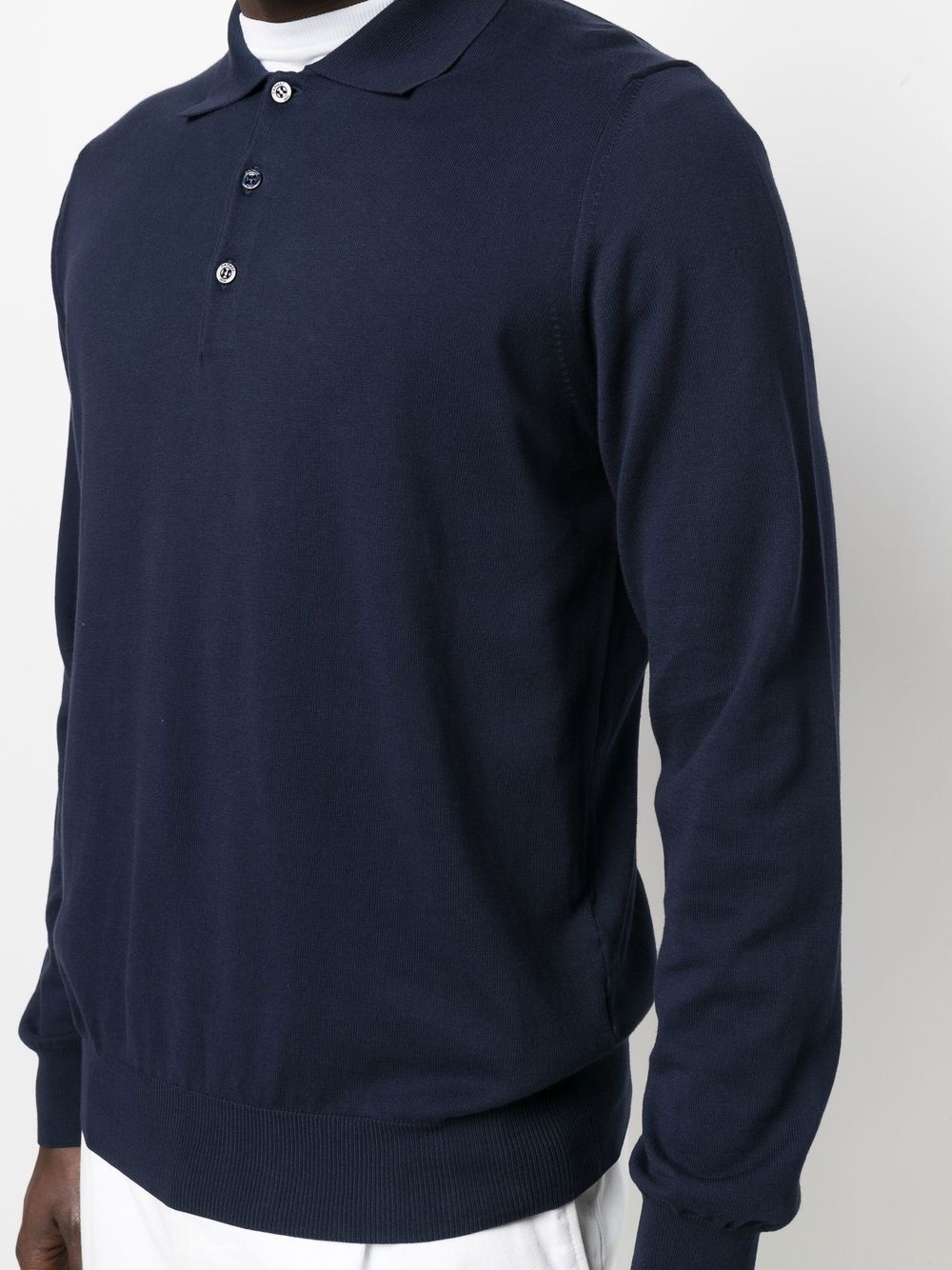 long-sleeve polo jumper - 5