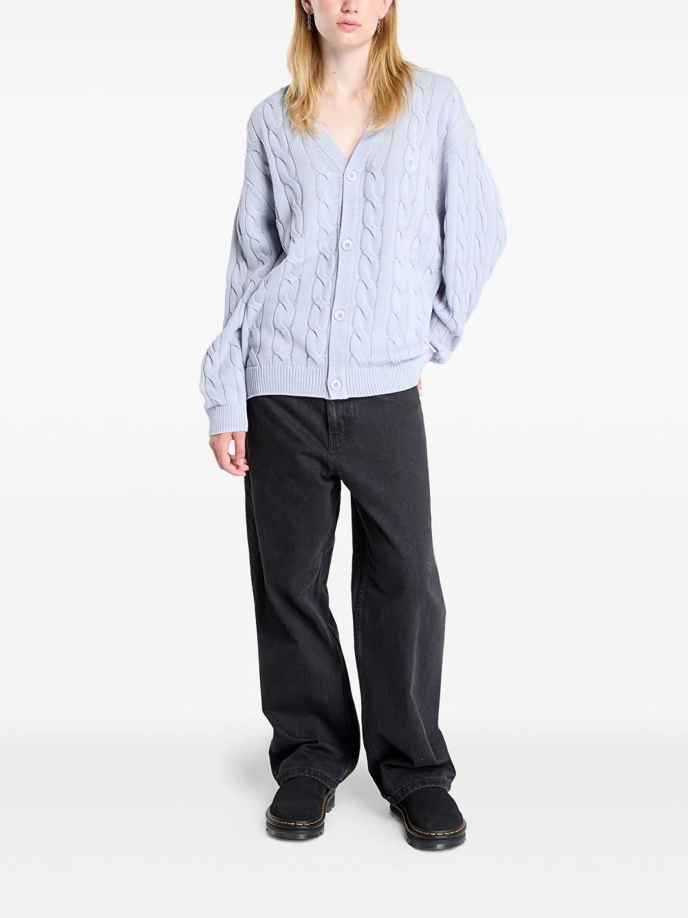 cable-knit cardigan - 3