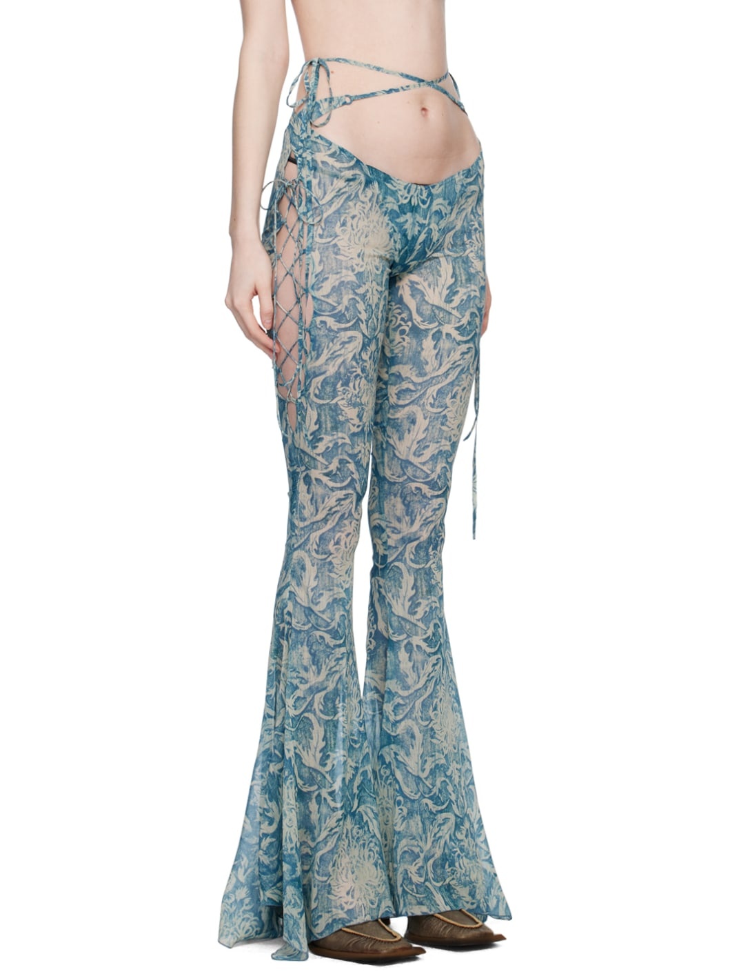 Blue Glimmer Trousers - 2