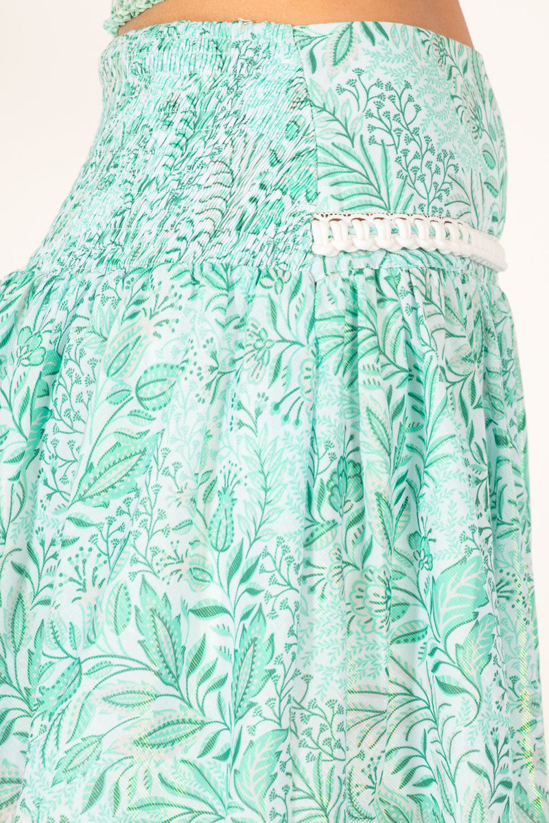 Mini Skirt Angele - Green Palmarosa 5