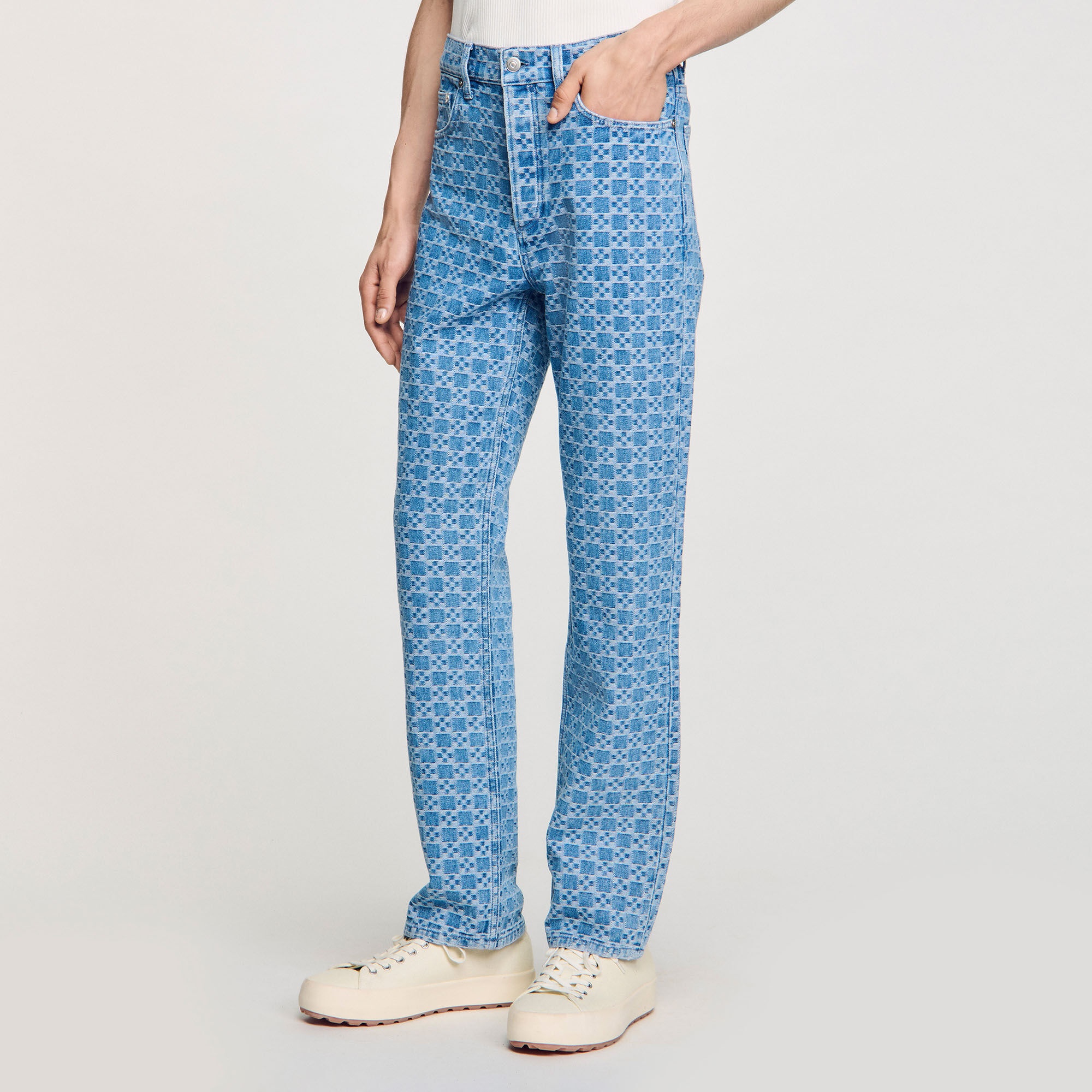 REGULAR-FIT SQUARE CROSS JEANS - 4