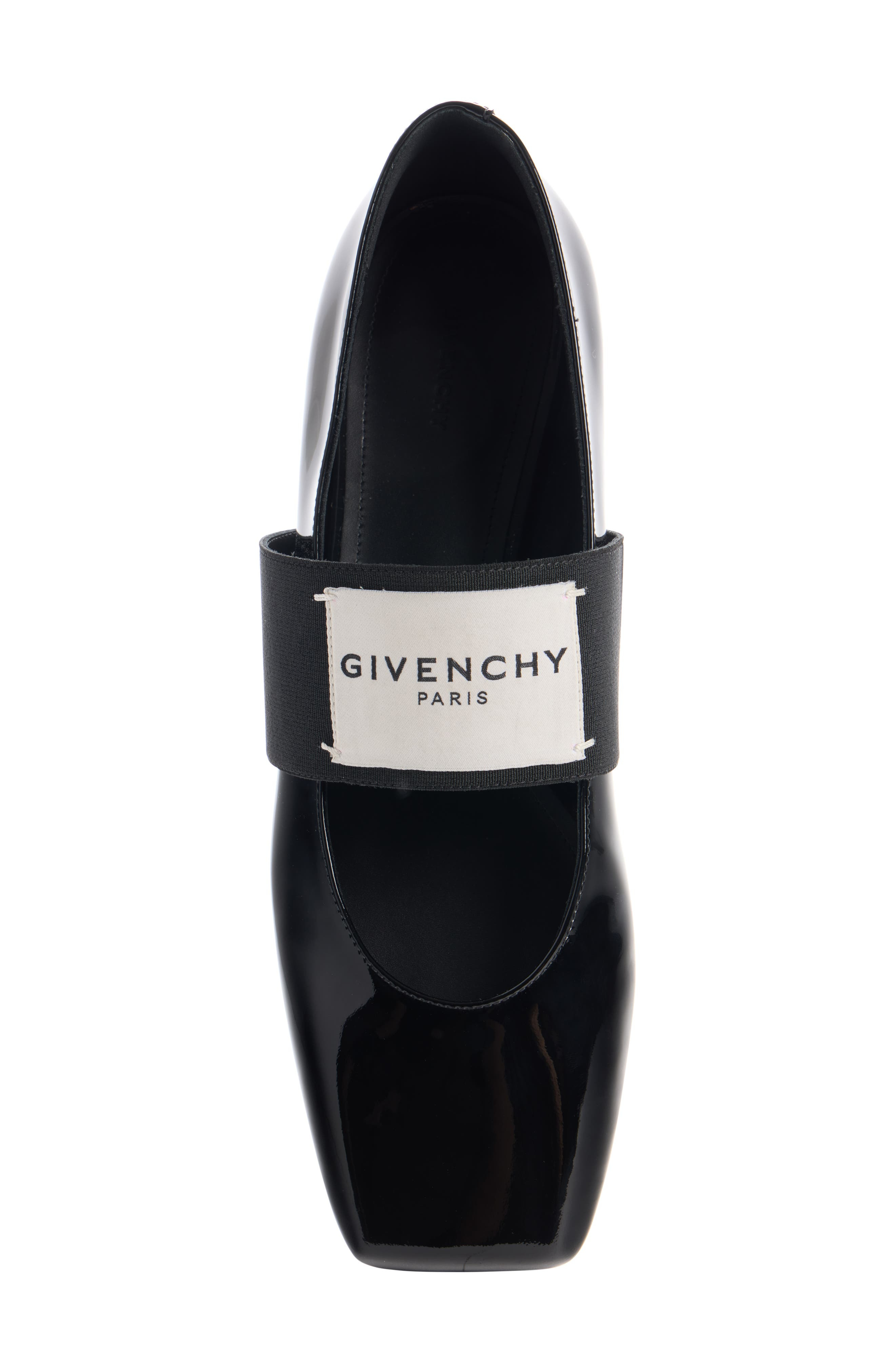 Givenchy Sliced Square Toe Mary Jane Flat in Black at Nordstrom - 5