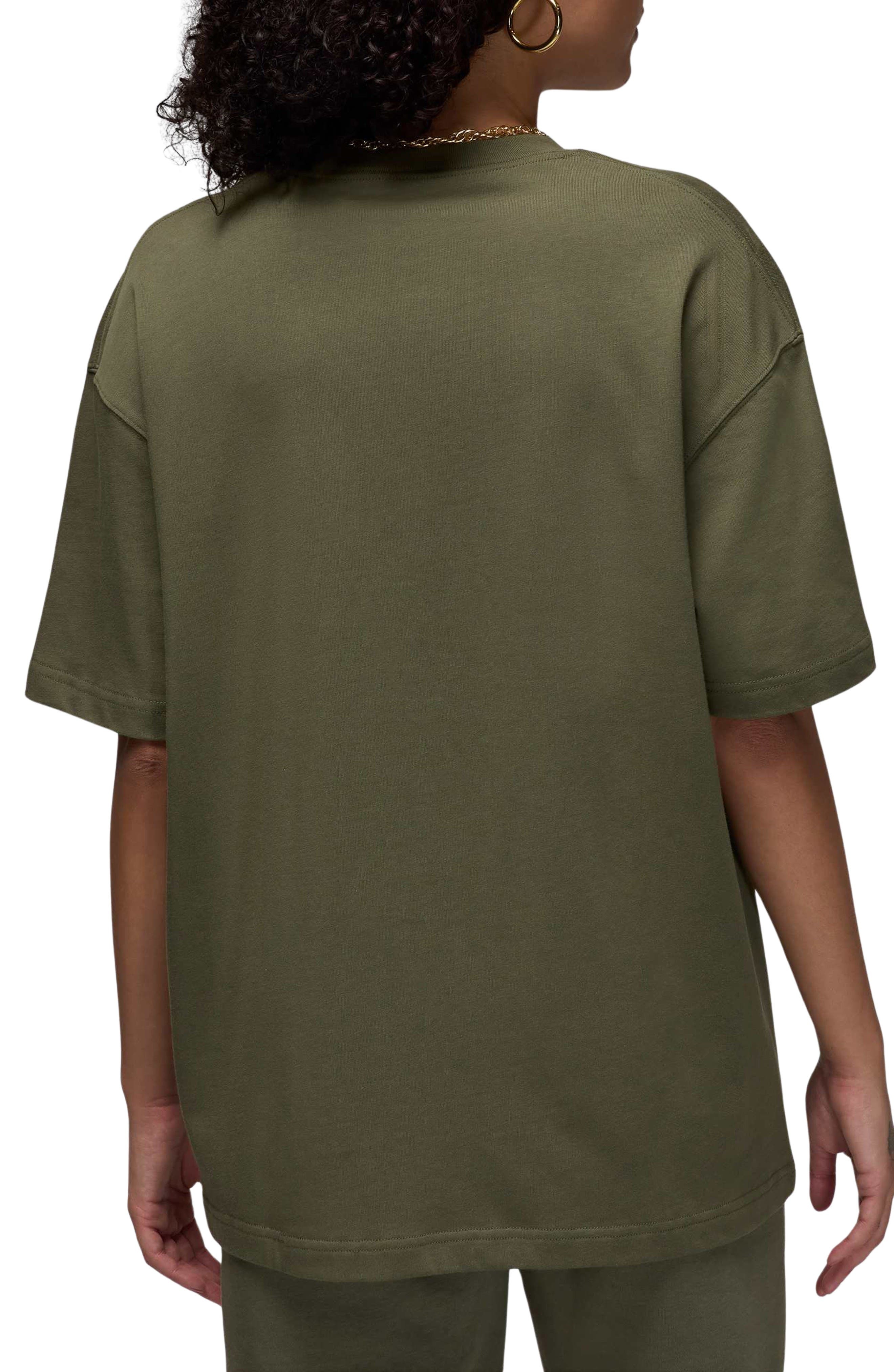 Nike Jordan Flight Essentials Oversized T-Shirt in Medium Olive at Nordstrom - 2