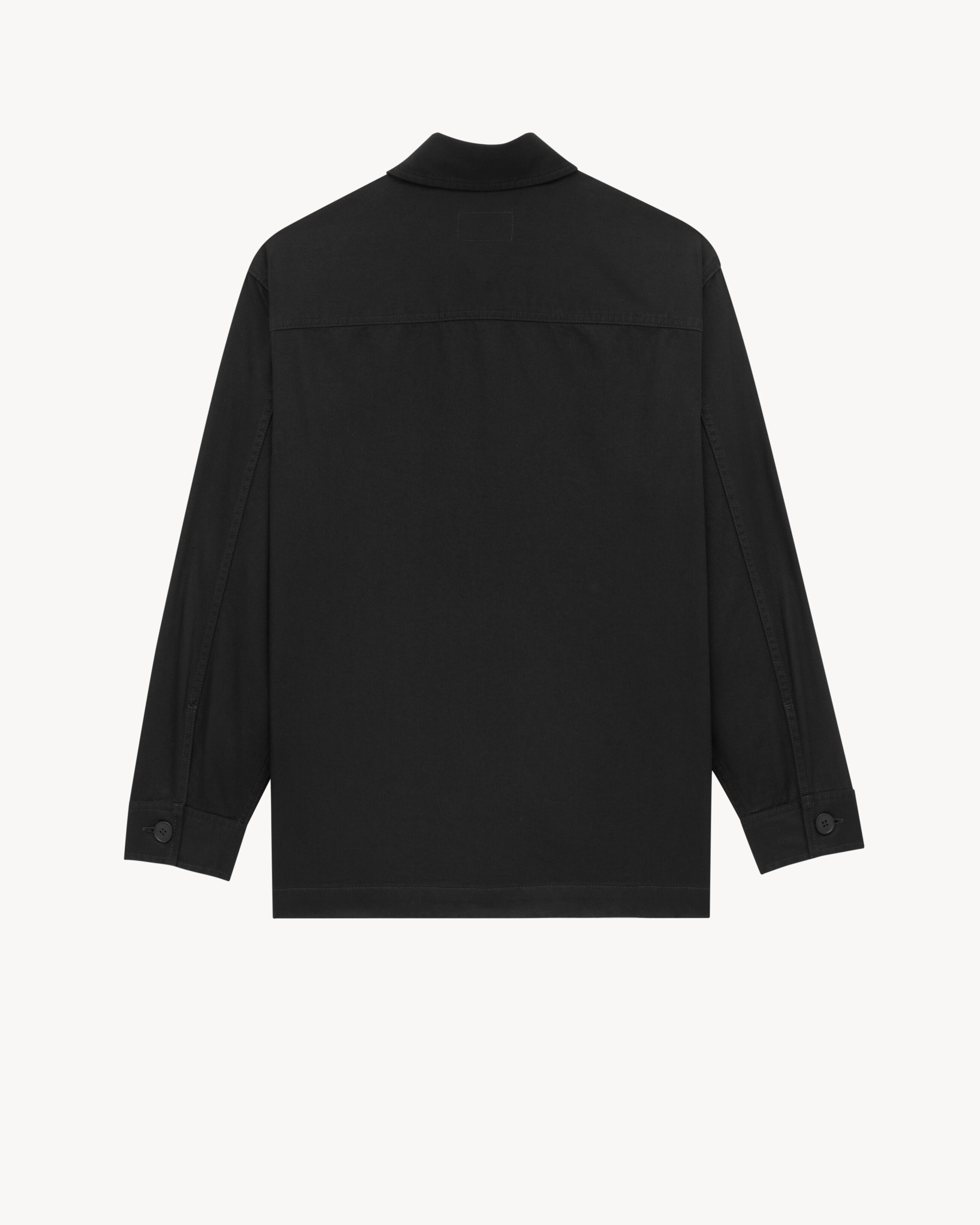 CASSANDRE OVERSHIRT IN COTTON LINEN GABARDINE - 4