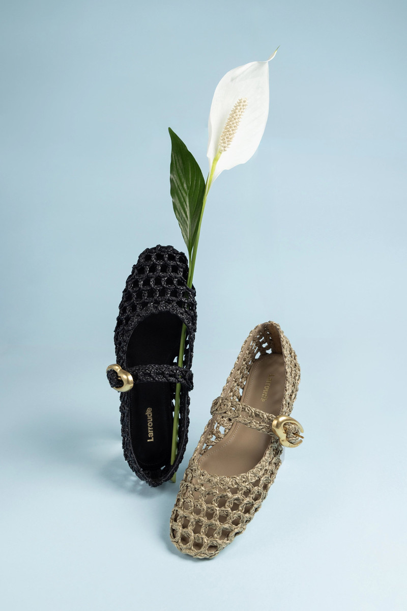 Verona Macrame In Black Embroidered Raffia 6