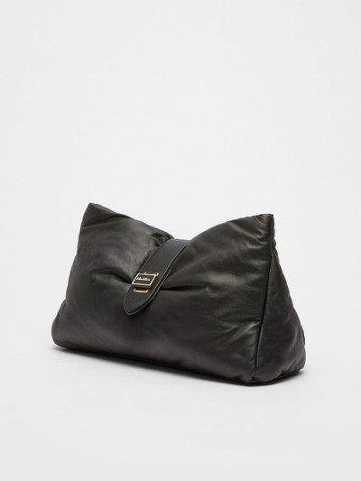 Max Mara CUSCINO Maxi nappa leather clutch bag outlook