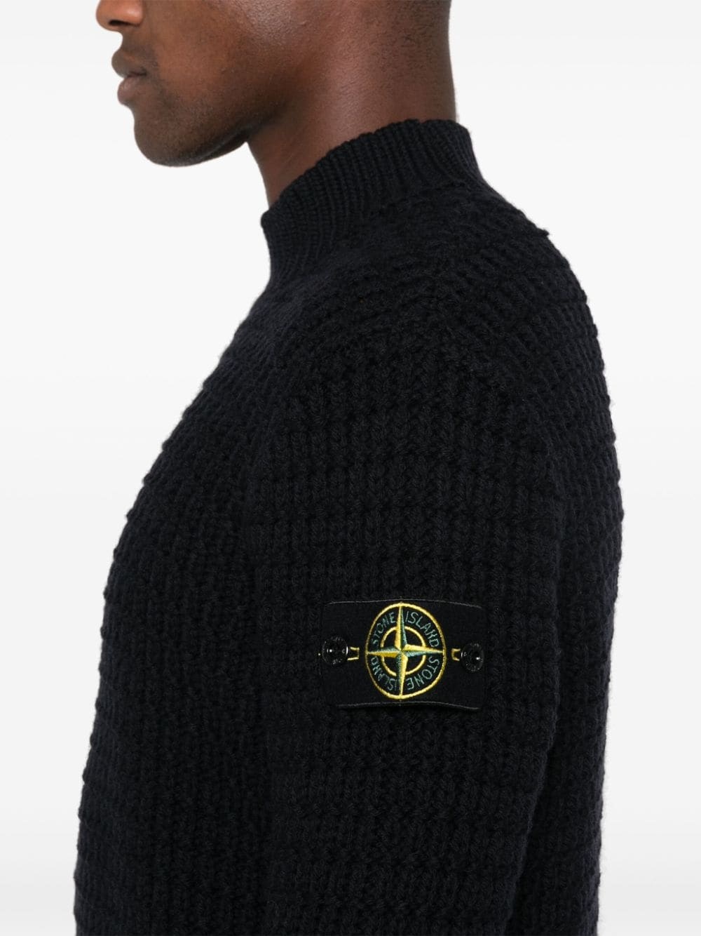 Compass-badge 3D-knit jumper - 5