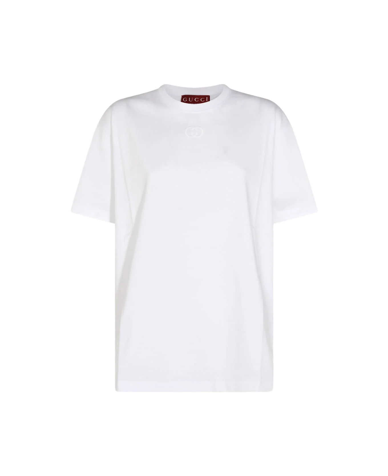 White Cotton T-shirt - 1