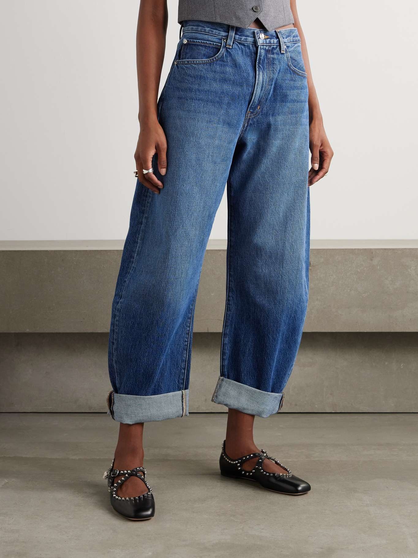 The Bubble high-rise barrel-leg jeans - 3