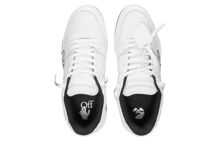 Off-White Out Of Office Low-Top For Walking Sneaker 'White Black' OMIA189S22LEA0040110 - 3