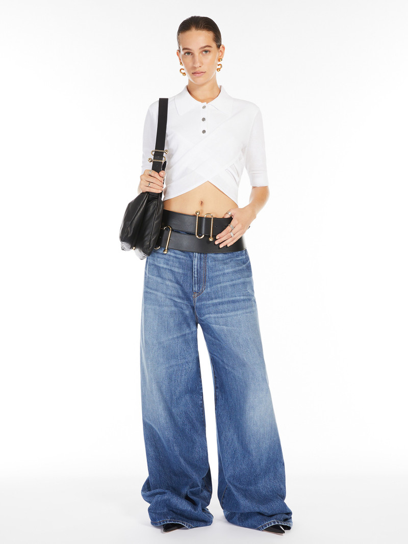 Sportmax SHAKER Cotton crossover top outlook