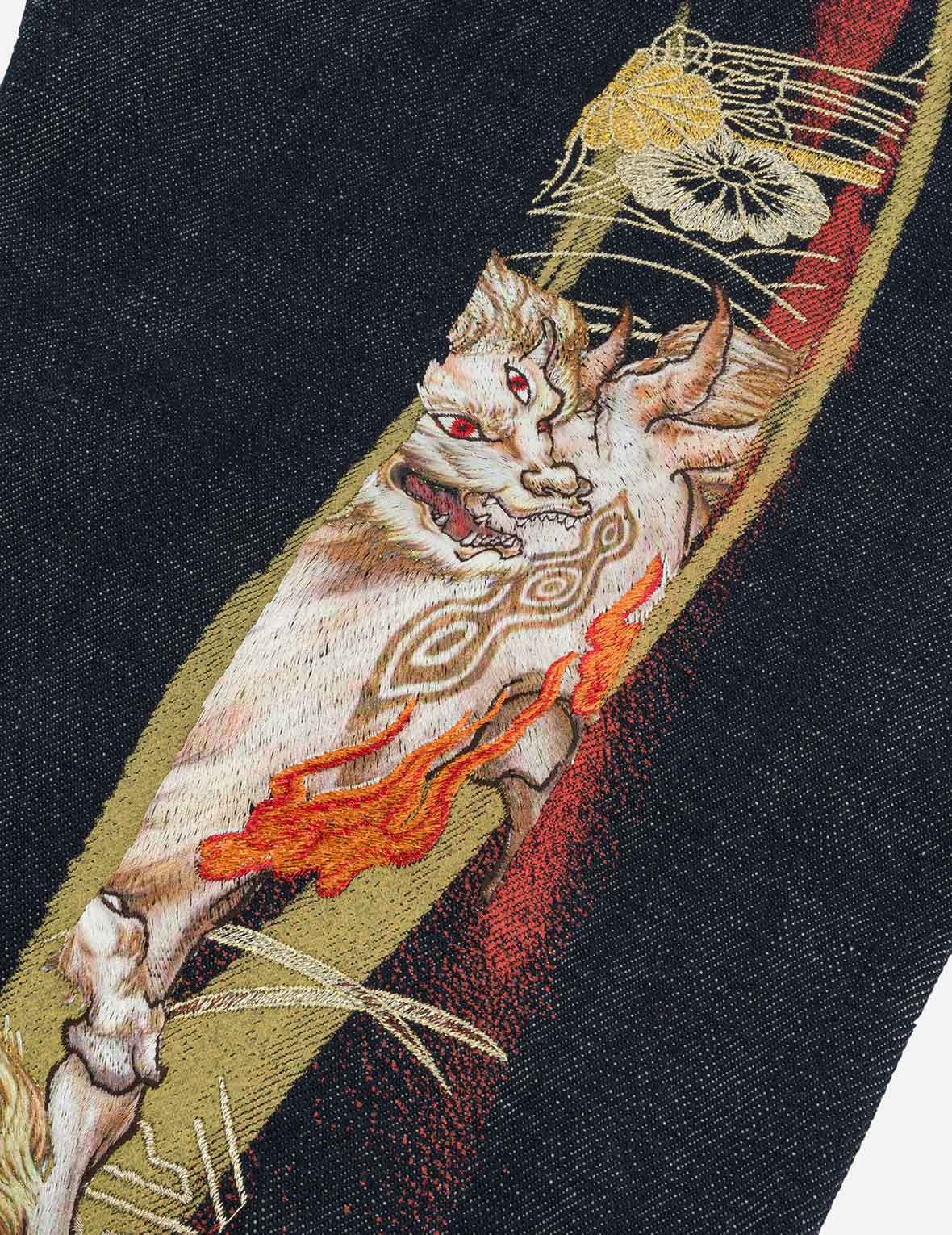 Hakutaku Daicock Embroidery Carrot Fit Jeans #2017 - 9
