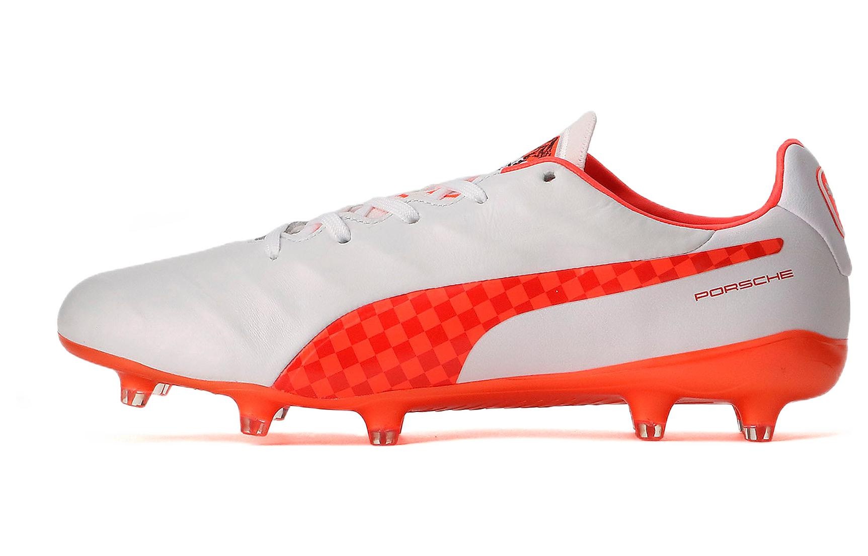 NEW Puma King Platinum Ralley 21 FG/AG White/Orange/Red Womens Size 10 US PUMA PUMA King Platinum 21 Rally FG  main image 2