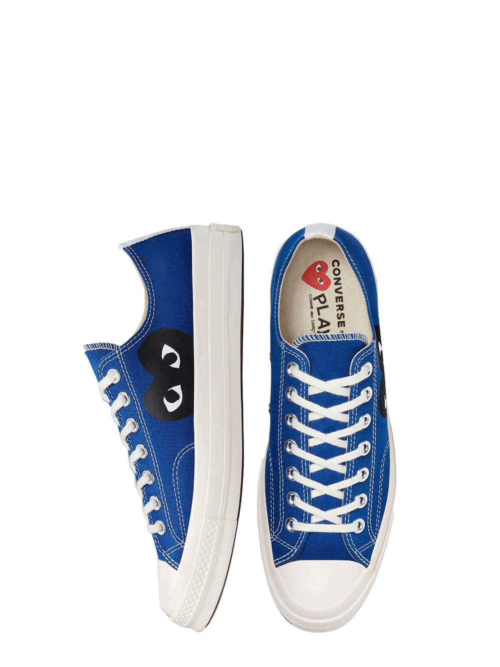 Converse Black Heart Blue Low Top - 4