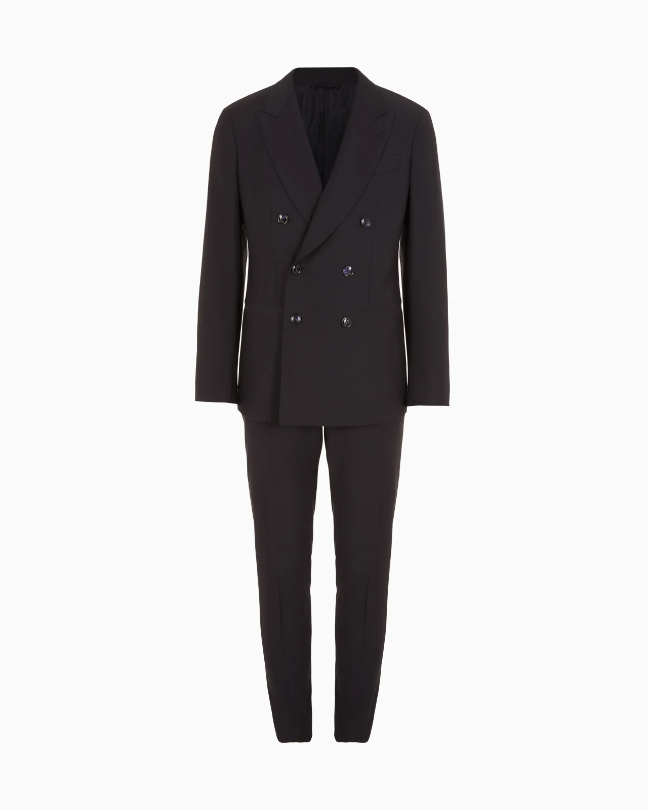 LINEA NAPOLI DOUBLE-BREASTED VIRGIN WOOL TWILL DRESS - 1