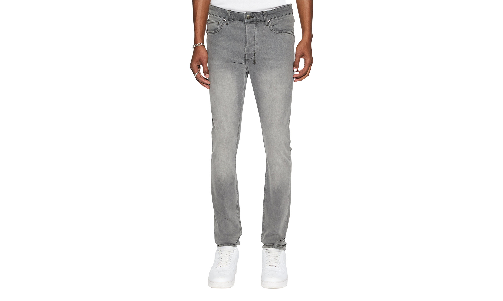 Mid -Long Rise Slim Tapered Leg Full Length Jeans "Chitch Prodigy" - 2