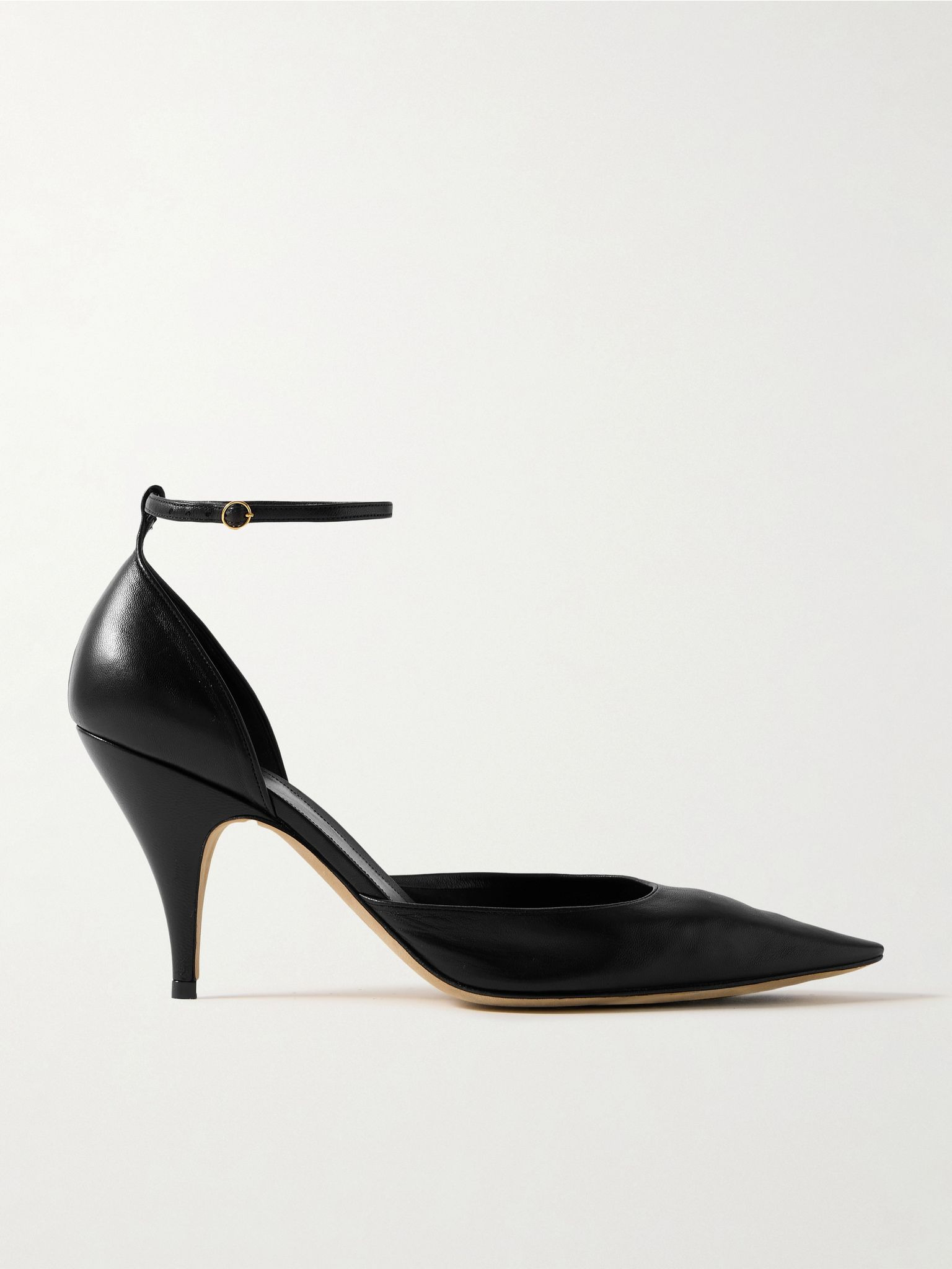Liisa D’Orsay leather pumps Black - 1