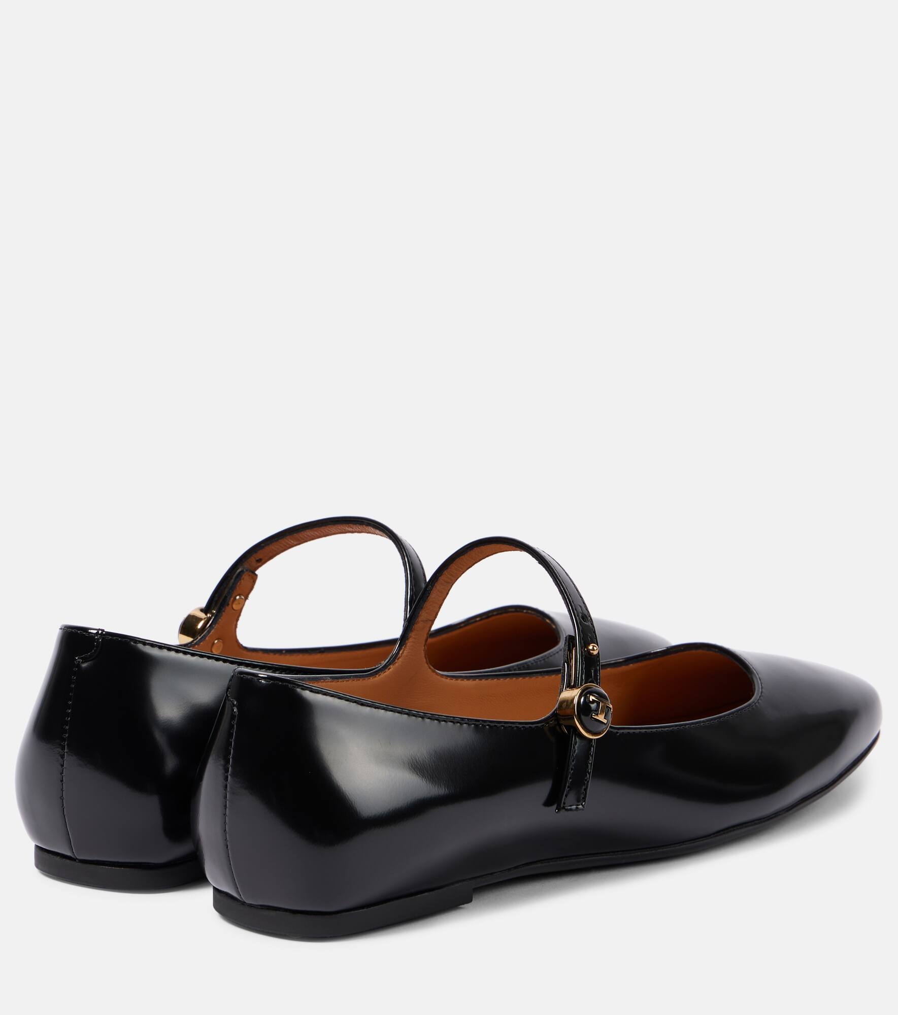 Patent leather Mary Jane flats - 3