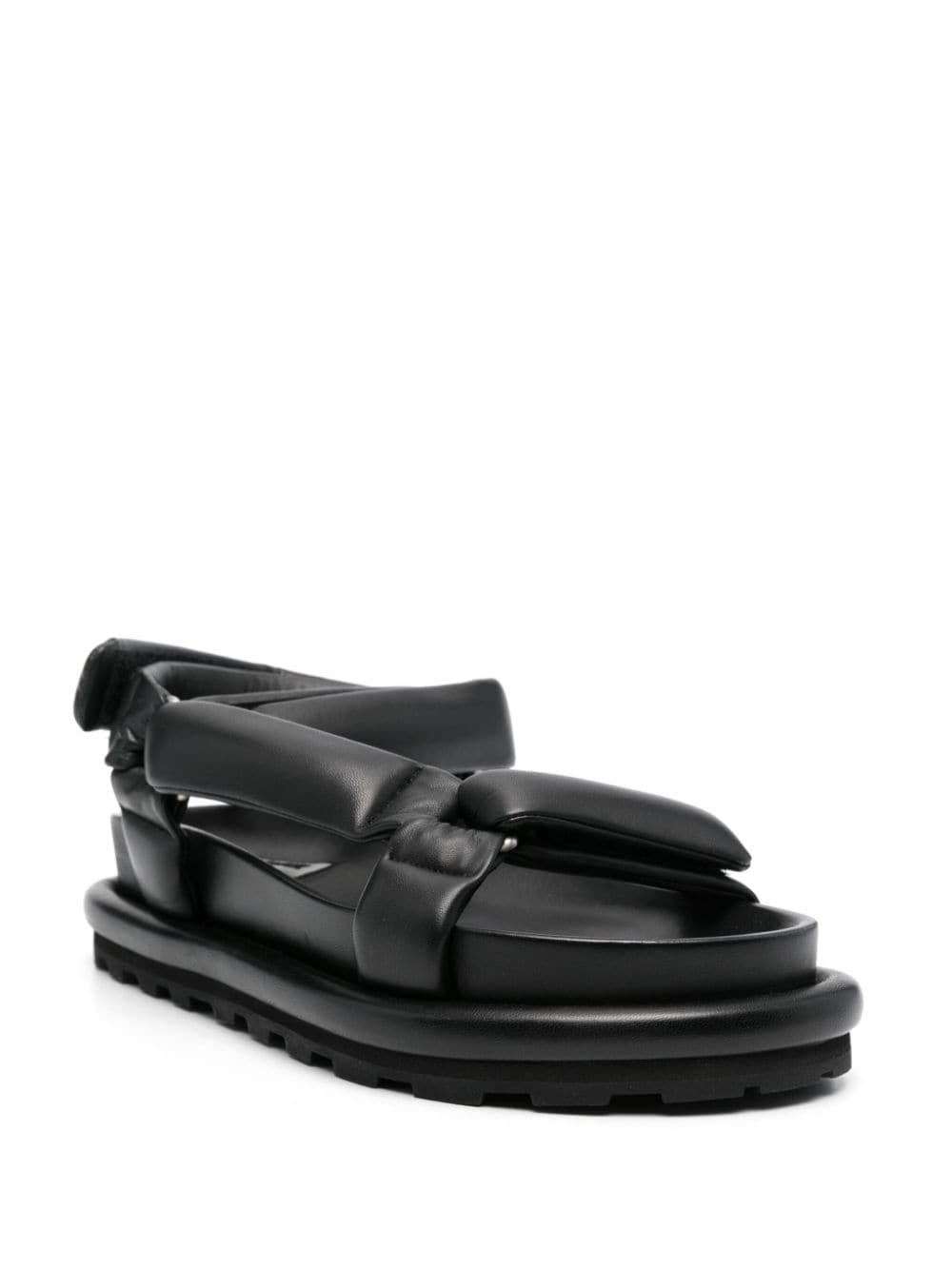 padded leather sandals - 2