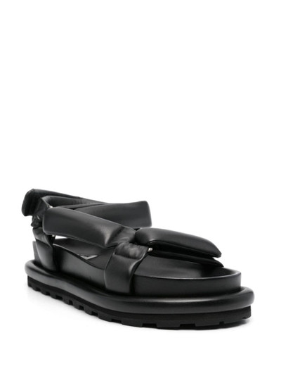Jil Sander padded leather sandals outlook