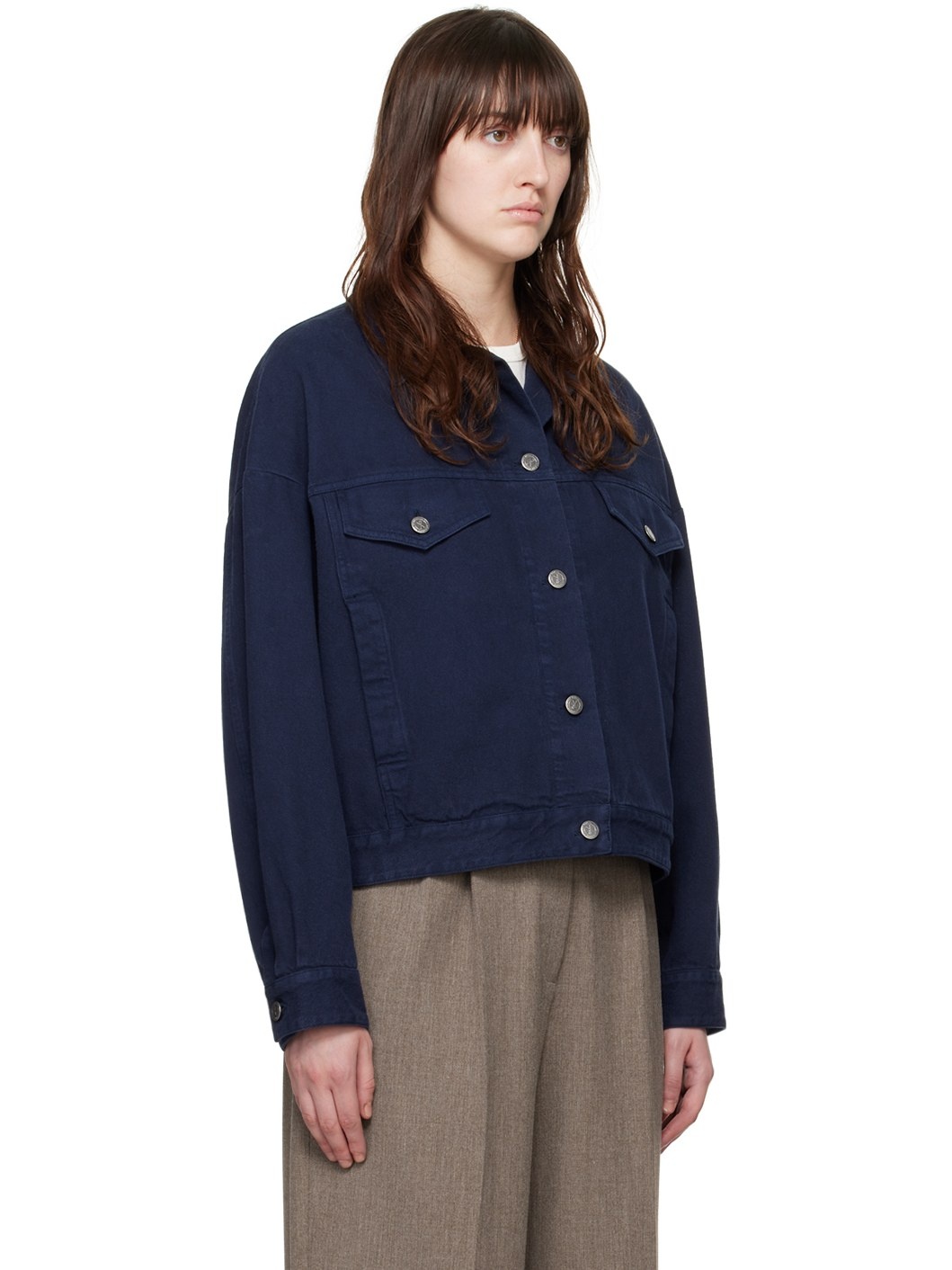 Navy Cally Denim Jacket - 2