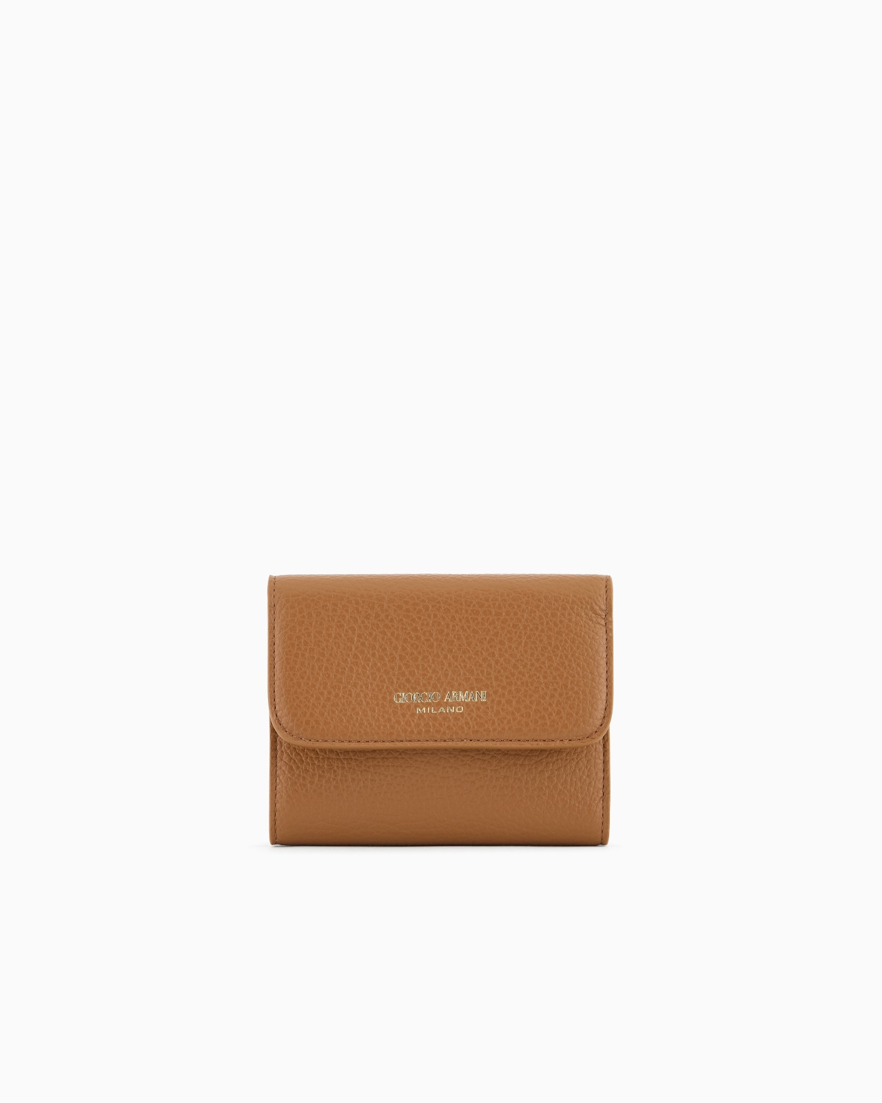 TRIFOLD WALLET IN PEBBLED CALFSKIN - 1