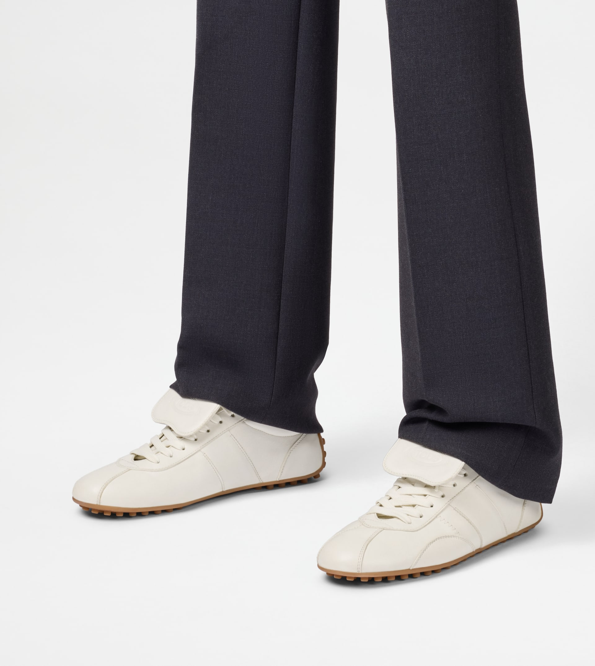 TOD'S T-MARATHON SNEAKERS IN LEATHER - WHITE - 7