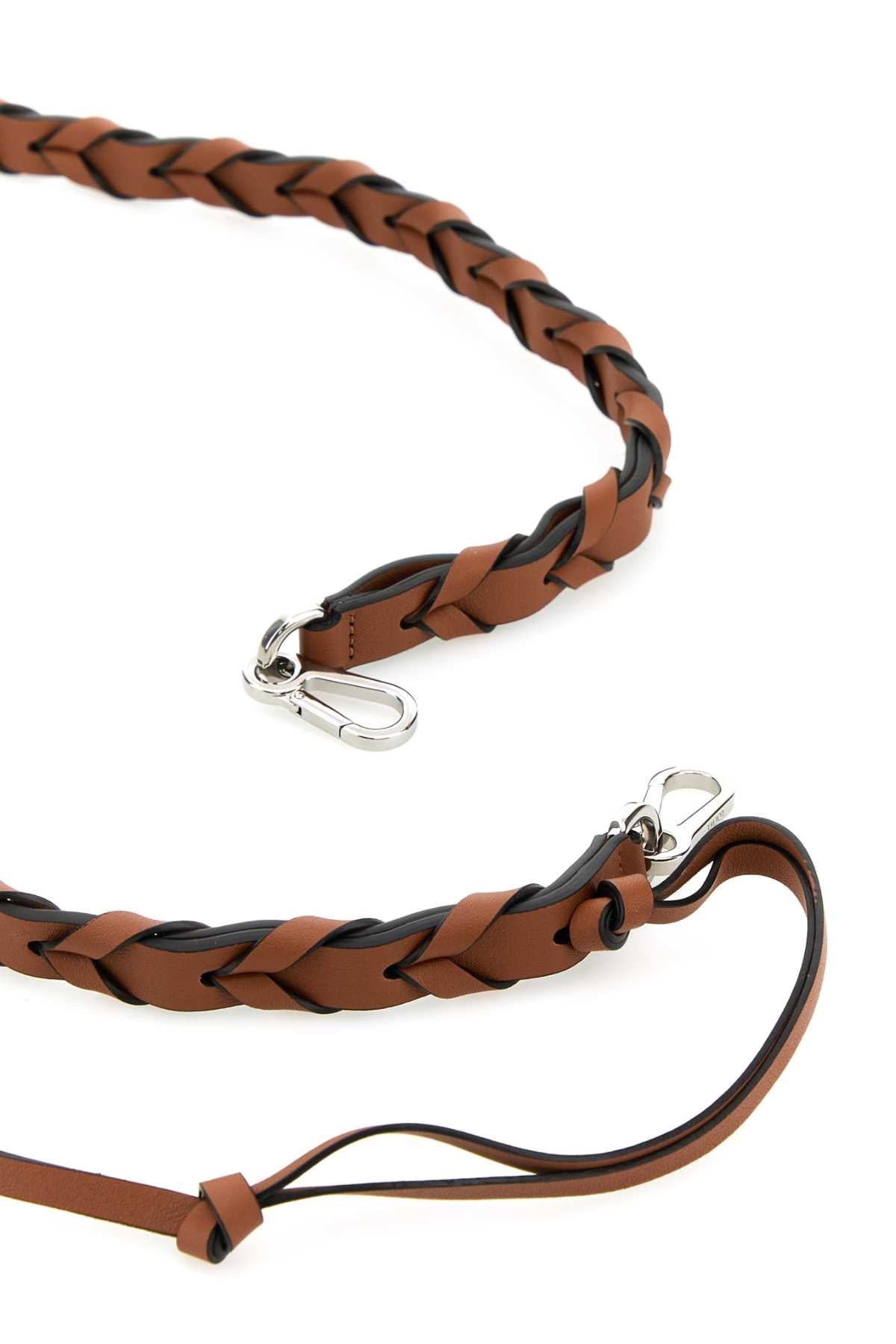 Loewe Women Brown Leather Shoulder Strap - 2