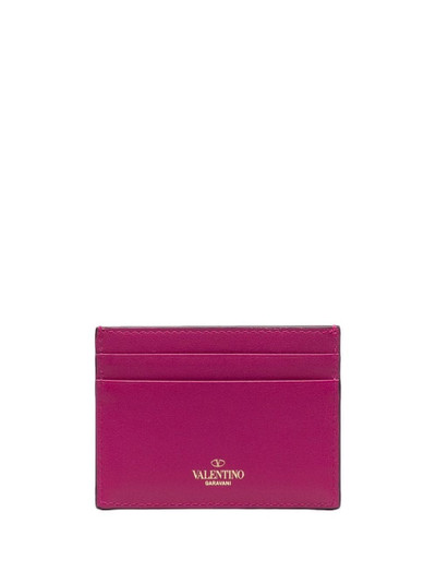 Valentino Rockstud-embellished cardholder outlook