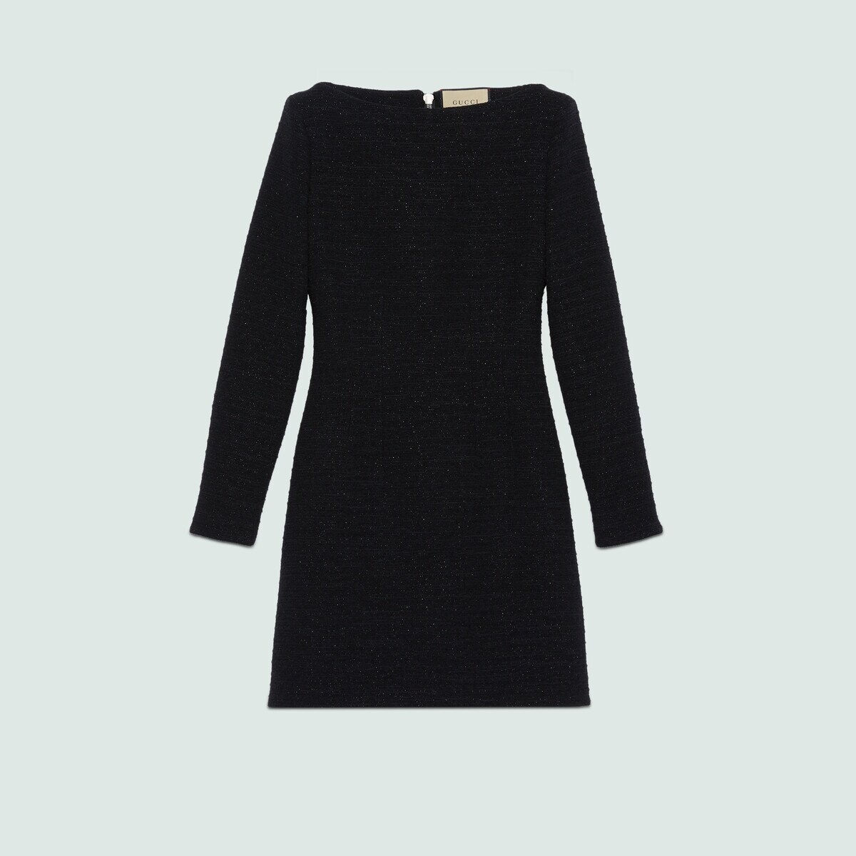 Long sleeve tweed wool dress - 1