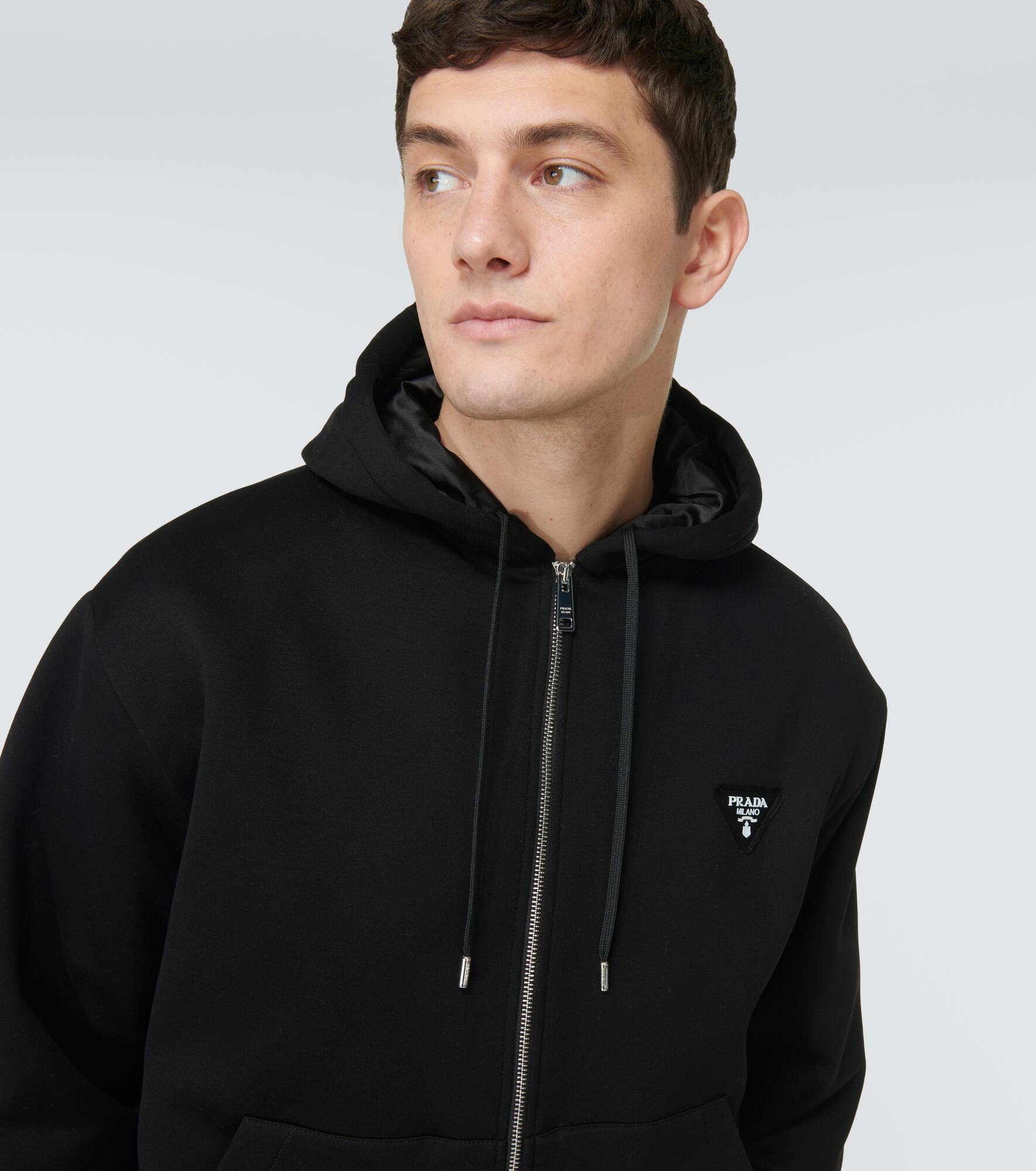Cotton-blend fleece jacket - 5
