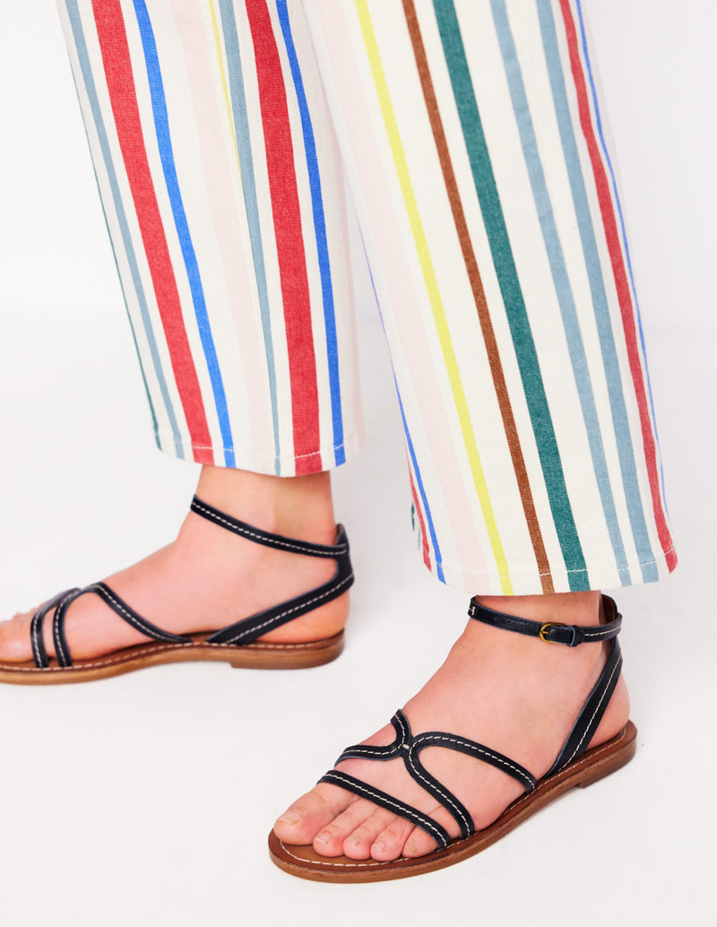 BODEN Casual Flat Sandal-Navy outlook