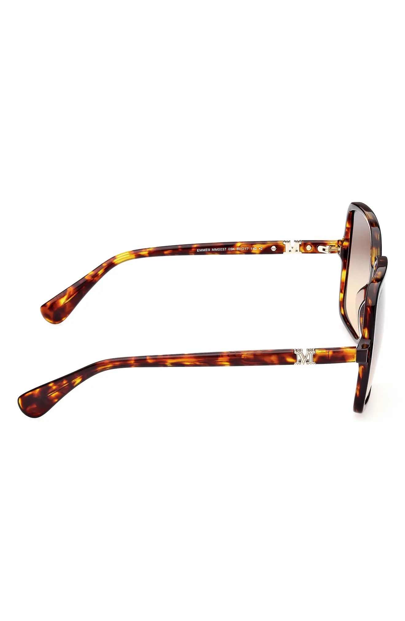 60mm Gradient Square Sunglasses - 6